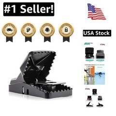Large 4-Pack Rat Traps – Instant Kill with Reusable Design for Home Protection