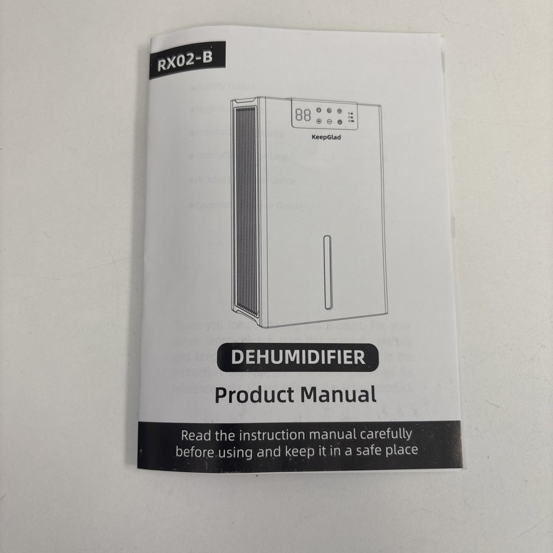 Keepglad Smart Dehumidifier 98oz 1000sqft Ultra Quiet Auto Shut Off 7 Color Gray gallery