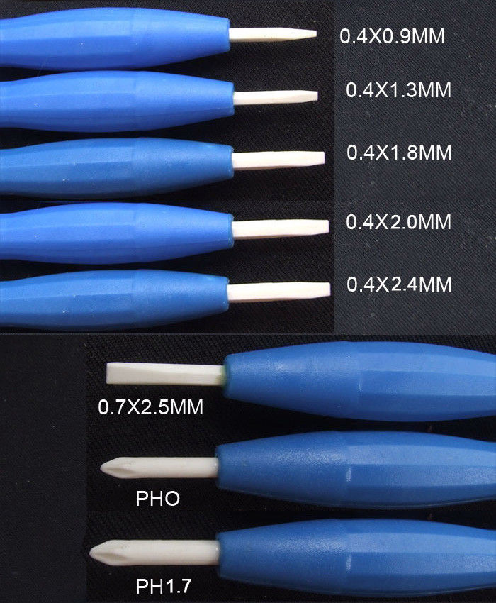 Full Type 8 Pcs Anti Static Non Magnetic Ceramic Screwdriver Set YR 034 105mm 4" gallery