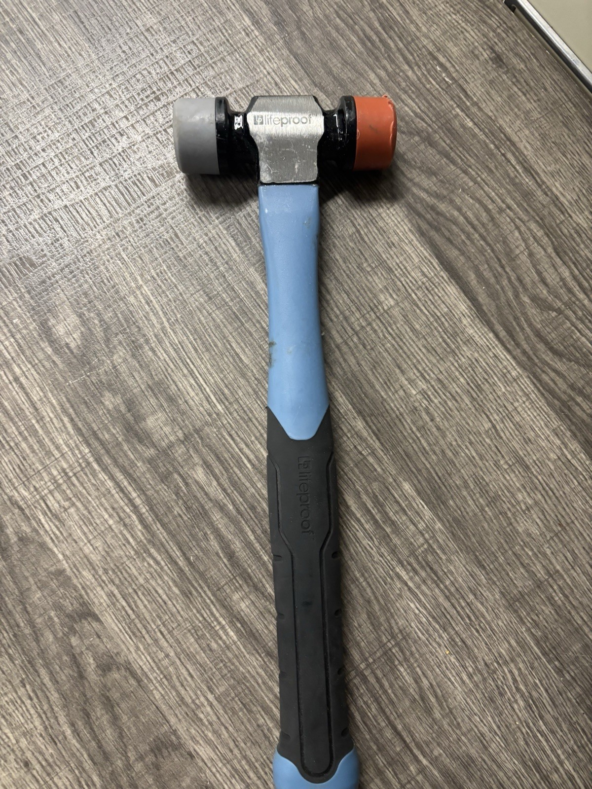 LiteprooF 12 oz Soft Face Hammer Rubber Head/Handle Blue Black Orange Gray gallery