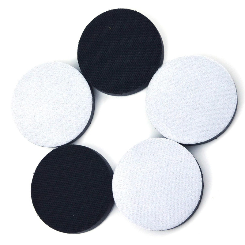 5 Pack 3 Inch (75Mm) Foam Interface Pad, Hook and Loop Soft Foam Buffing Pad, So gallery