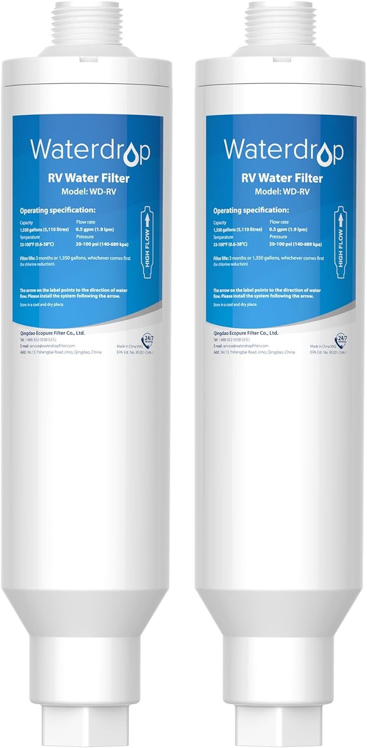 Waterdrop RV Water Filter, RV Inline Hose Water Filter, Camper Water Filter gallery