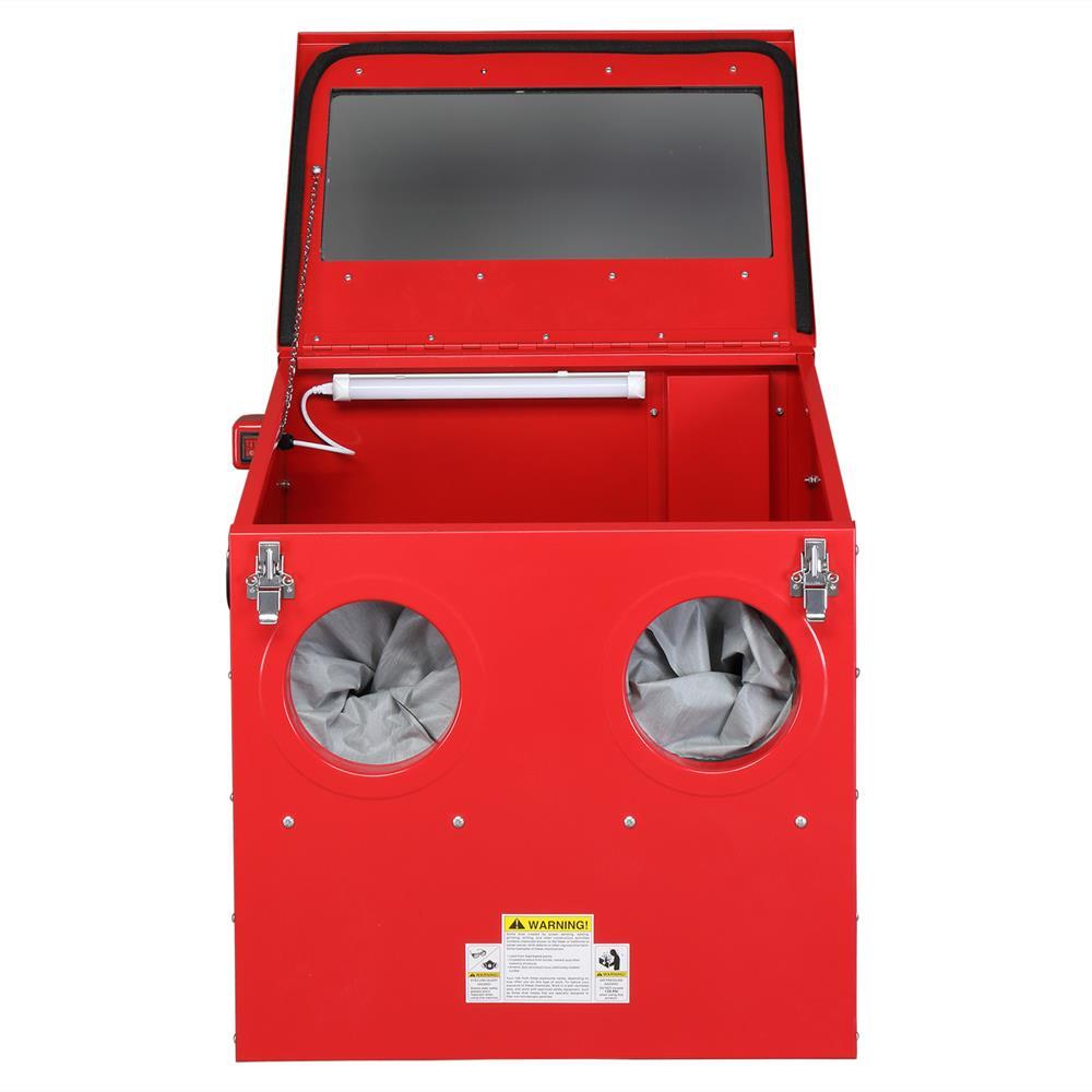 30 Gallon Top Loading Abrasive Sand Blaster Blast Cabinet Box Glass Bead Media gallery