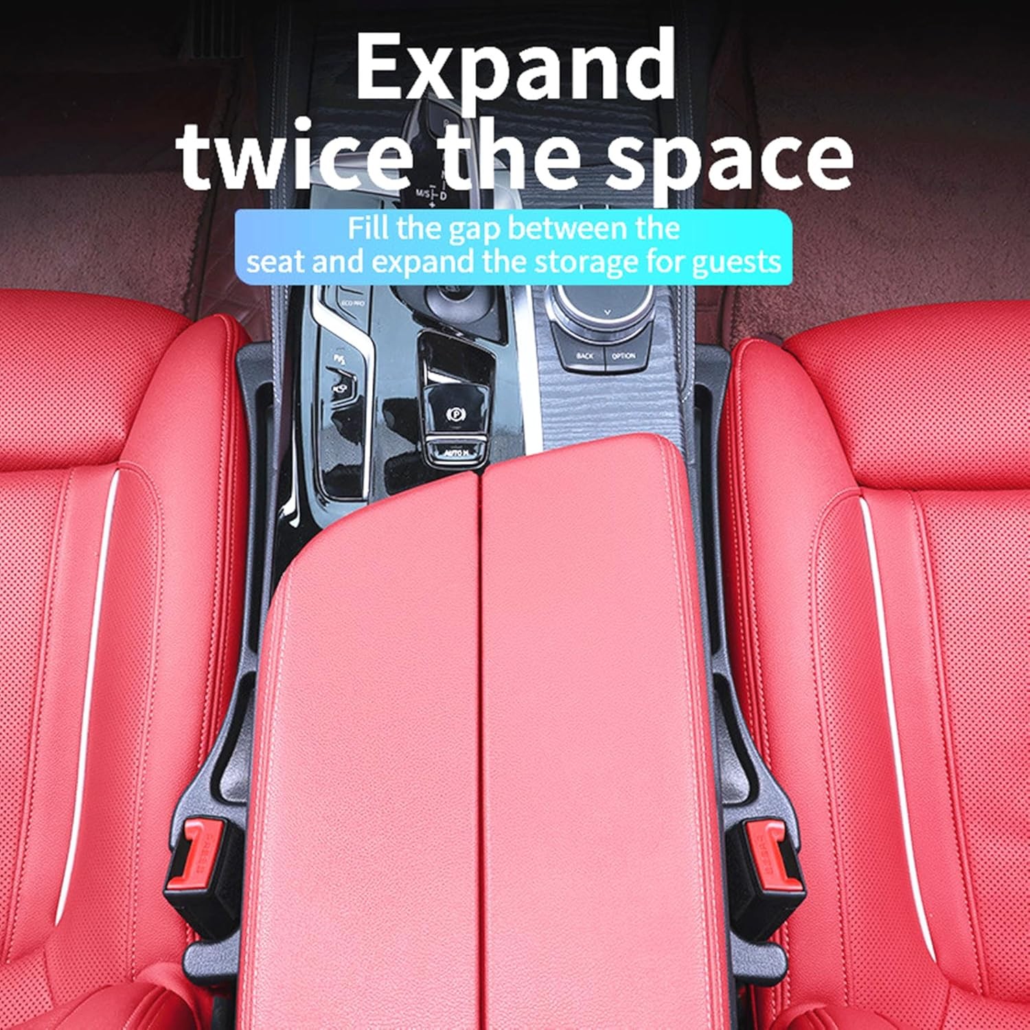 2 Pack Car Seat Gap Filler Stopper/Catcher, No-Drop Seat Guard Insert Between Se gallery