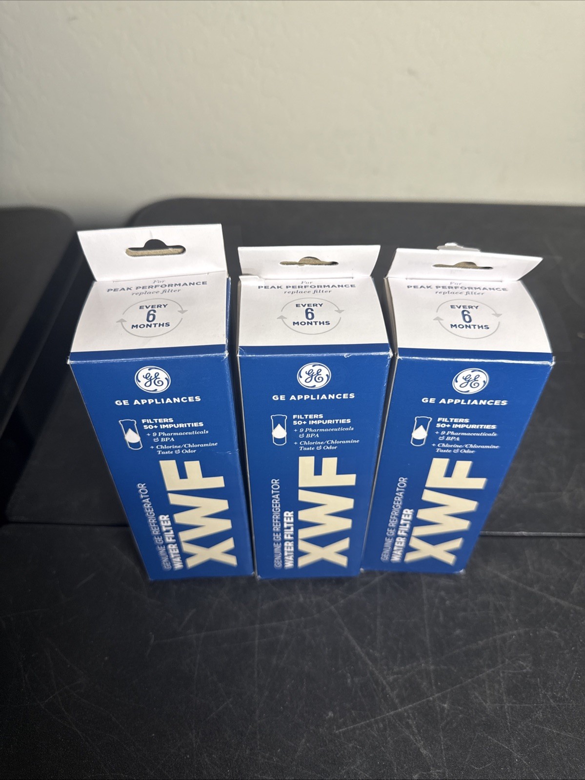 General Electric XWF Refrigerator Water Filter - White 3 Pack READ 1 New/OB/Used gallery