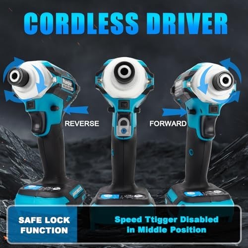 Cordless 1/4" Impact Driver, Brushless 220Ft-lbs, 3-Speed, LED Light, Tool Only gallery