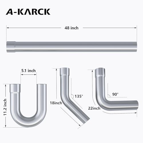 Mandrel Bends 8 Pcs, 2.5 Inches DIY Custom 2.5inch Mixed 8PCS Mild Steel gallery