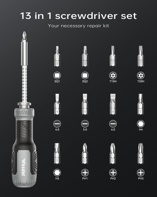 13-in-1 Multi-bit Screwdriver Set Tool All in One [Super Durable] Screw Drive... gallery