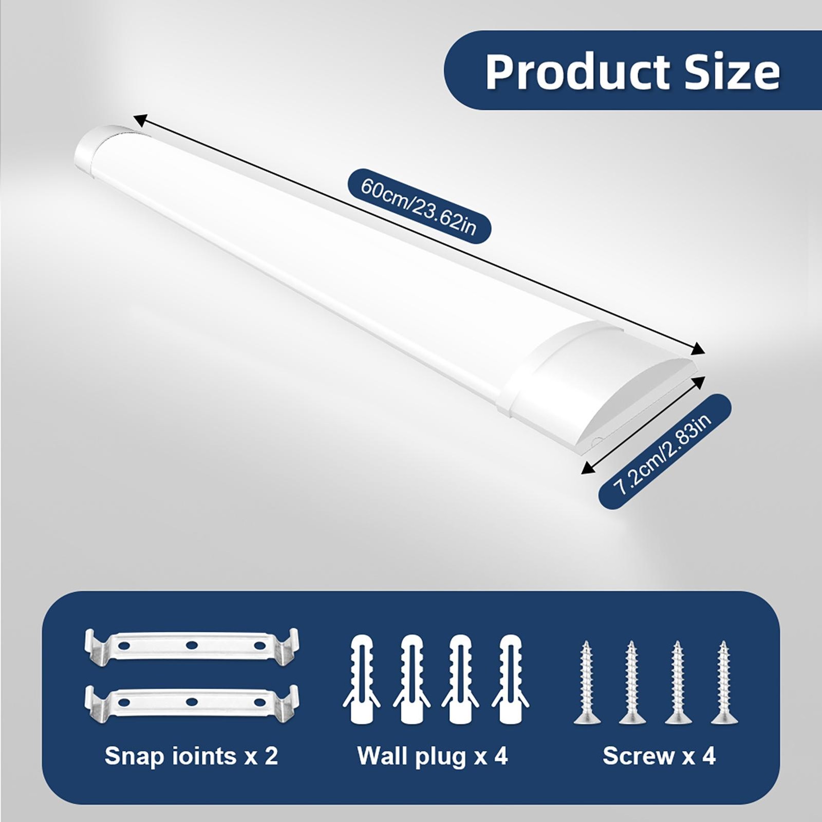 LED Ceiling Tube Light Bar Linear Batten Lamp Lighting Home Shop Fixtures bright gallery