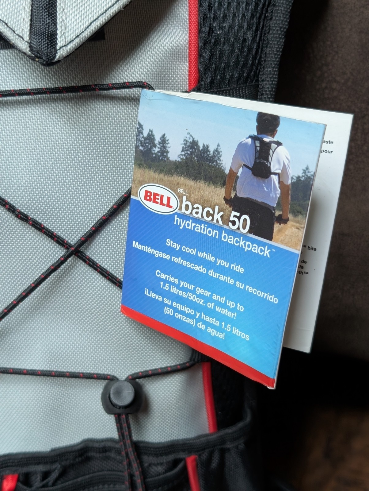 Bell Hydration Pack 2 Liter Bladder Backpack Red Black New Hiking Water Pack 3
