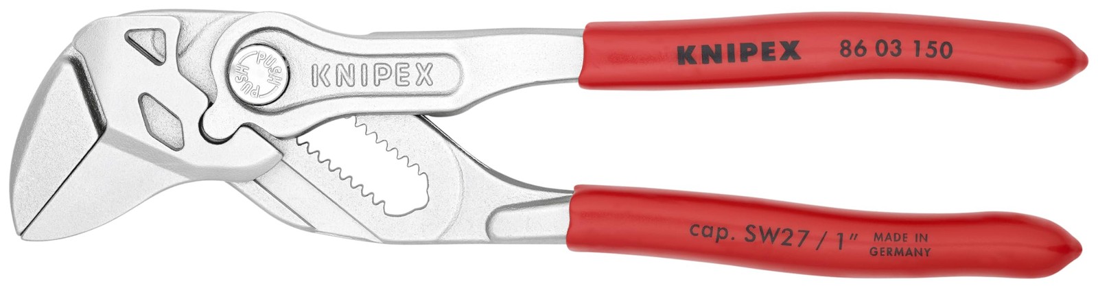 KNIPEX Tools - 3 Piece Pliers Wrench Set (6, 7, 10) (9K008045US), Red gallery