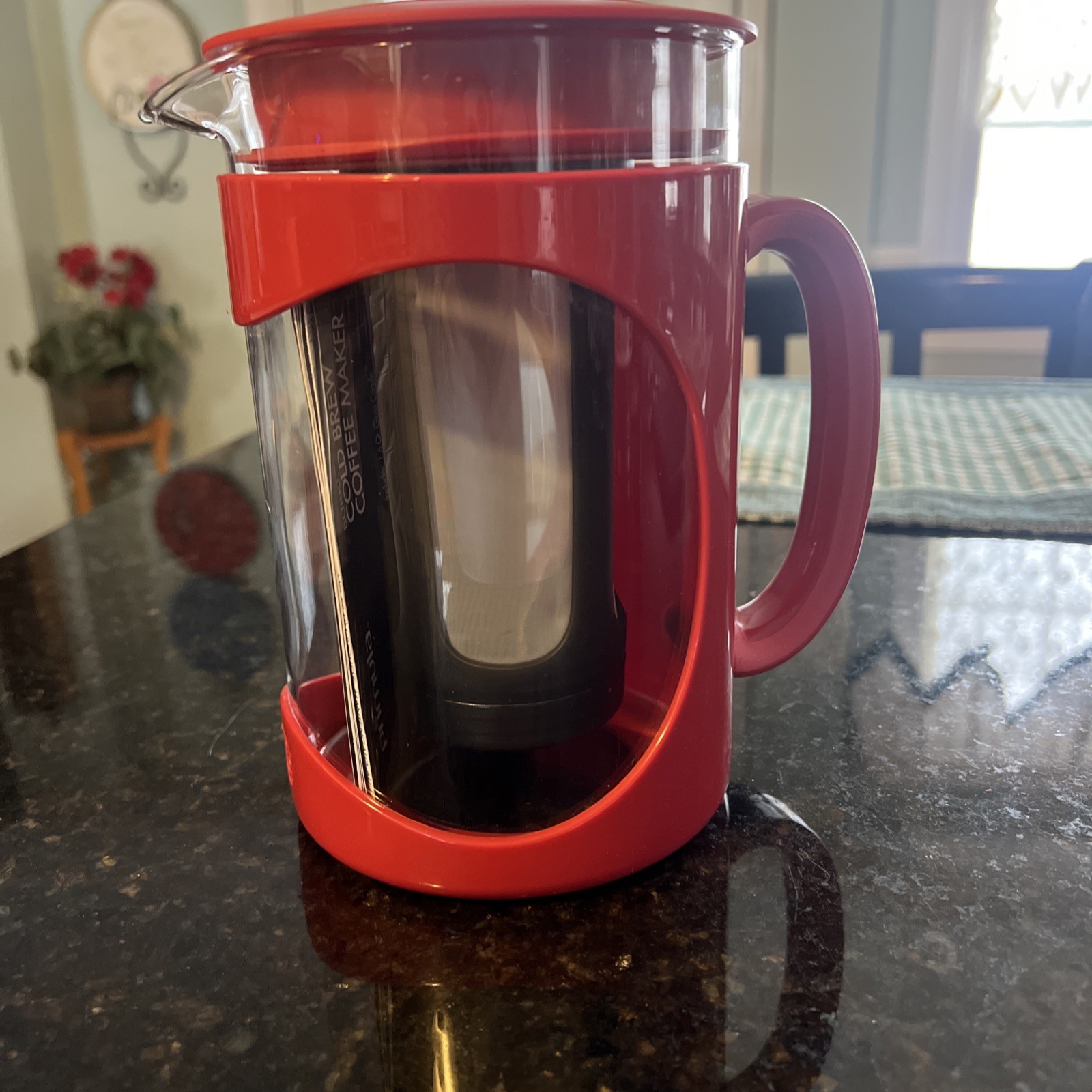 Primula Cold Brew Coffee Maker w/ Brew Filter 1.6 QT NEW No Box-Red gallery