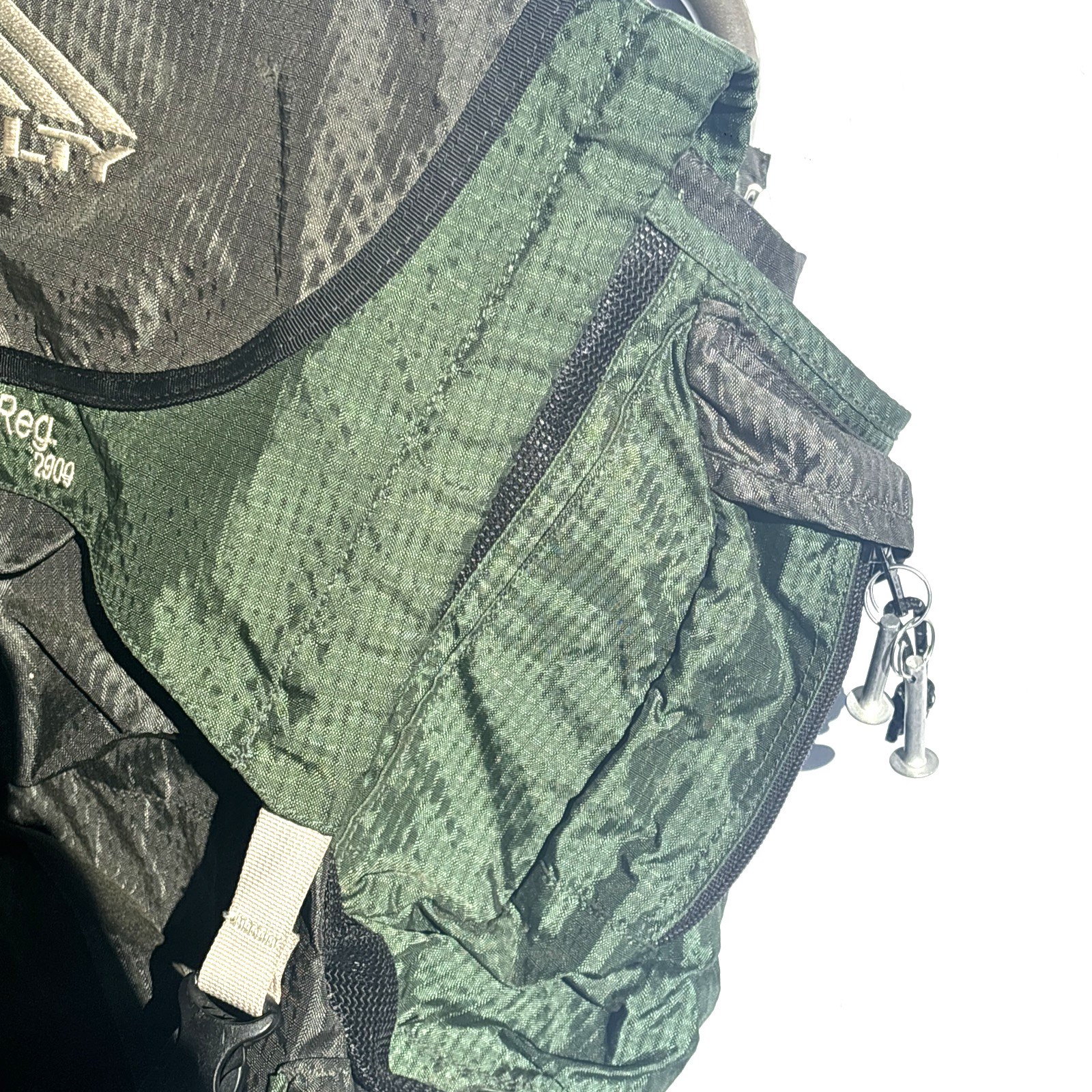 Kelty Yukon Reg 2900 Backpack External Light Frame Green Ripstop Hiking Camping 4