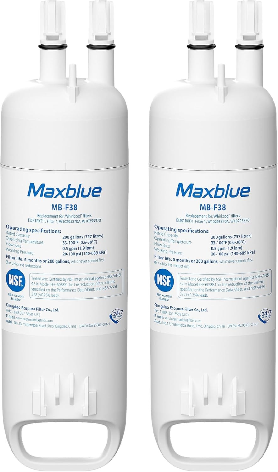 Maxblue Refrigerator Water Filter Replacement for Kenmore® 46-9081, (2) gallery