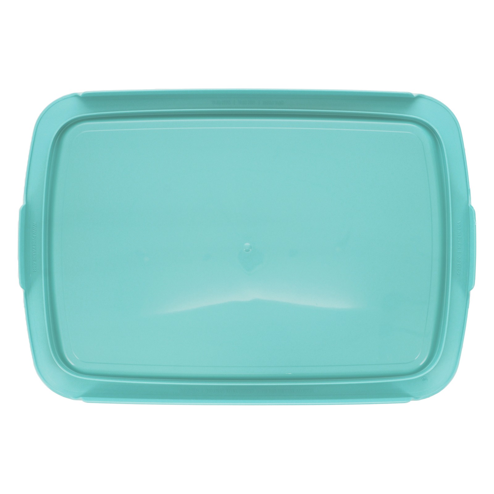 Pyrex C-233-PC 3qt Easy Grab Turquoise Lid - Made in the USA gallery