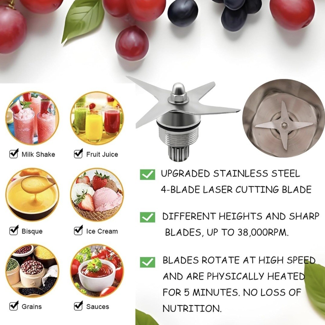 48oz Stainless Steel Container Pitcher, Compatible with Vit 5200 5000 6300 Vm... gallery
