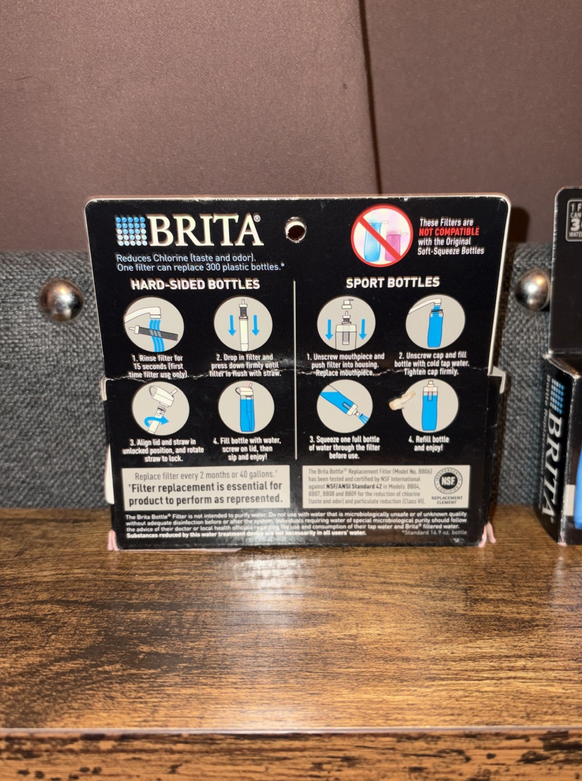 3,Brita Bottle Replacement Filters 2 count New Sealed Hard-sided & Sport Bottles gallery