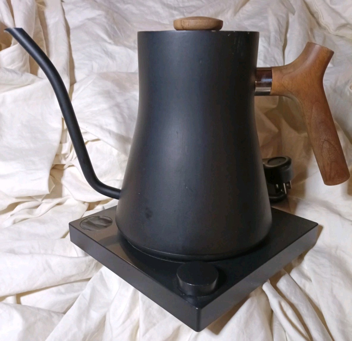 Fellow Stagg EKG Electric Gooseneck Kettle EE01AA1A Matte Black Wood Handle gallery