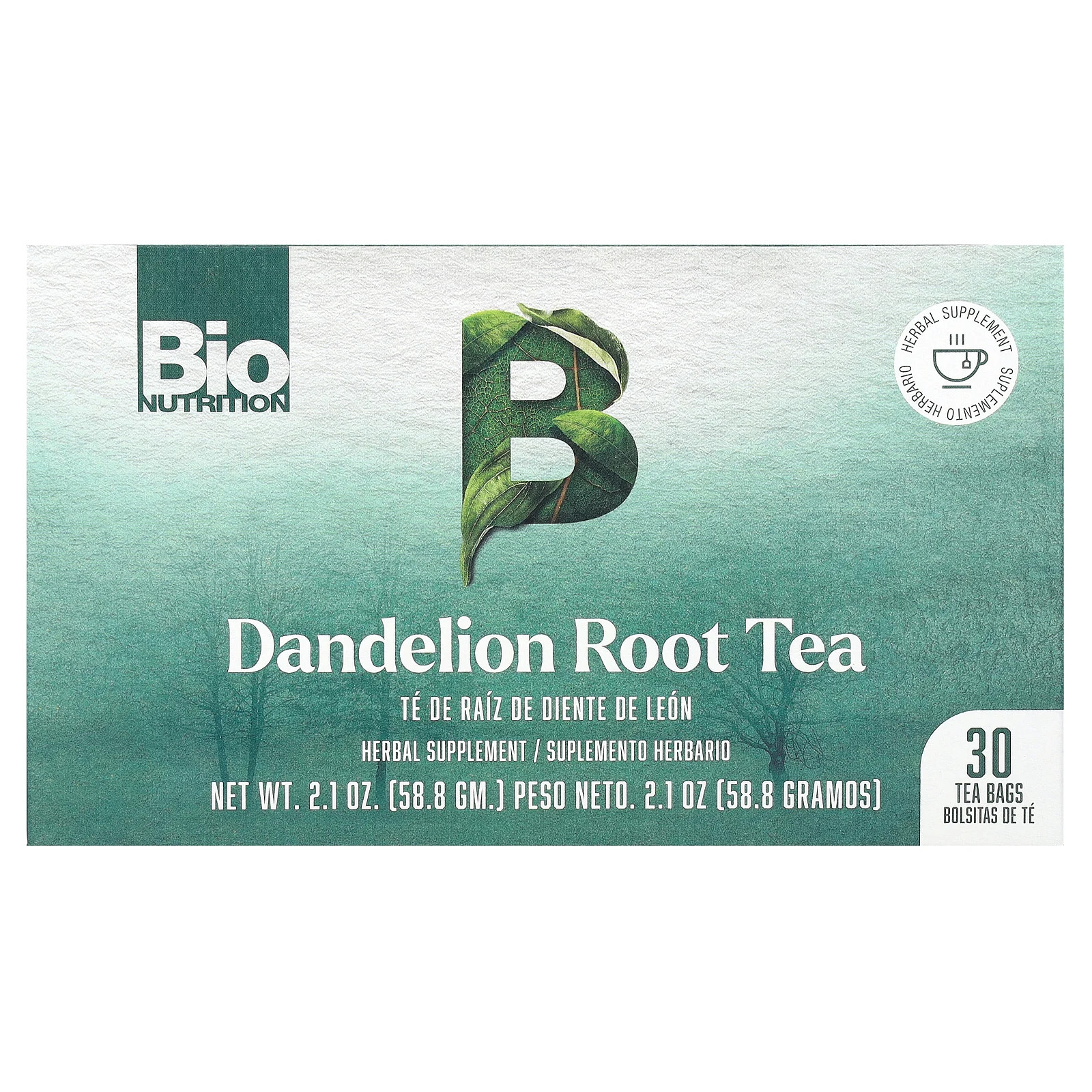 Dandelion Root Tea, Caffeine Free, 30 Tea Bags, 2.1 oz (58.8 g) gallery