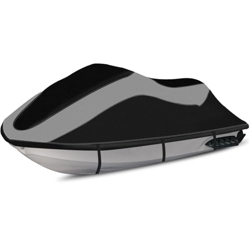 Jet Ski Cover, Waterproof Upgraded Oxford Fabric Fits from 126"-135"(3 seater) gallery