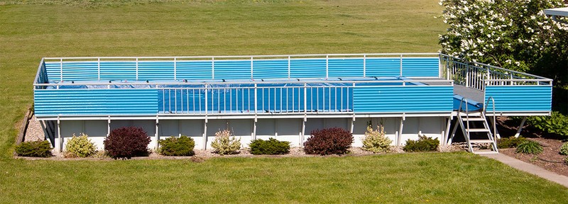 Boulder Swirl Rectangular 4' Flat Bottom Beaded Liner for Kayak Swimming Pools gallery