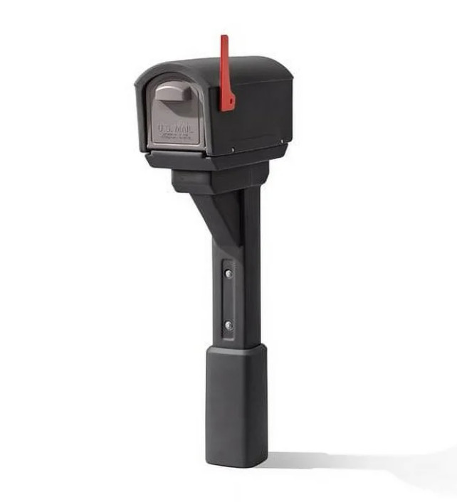 Step2 MailMaster Express Mocha Plastic Double Door Mailbox with Back Access gallery