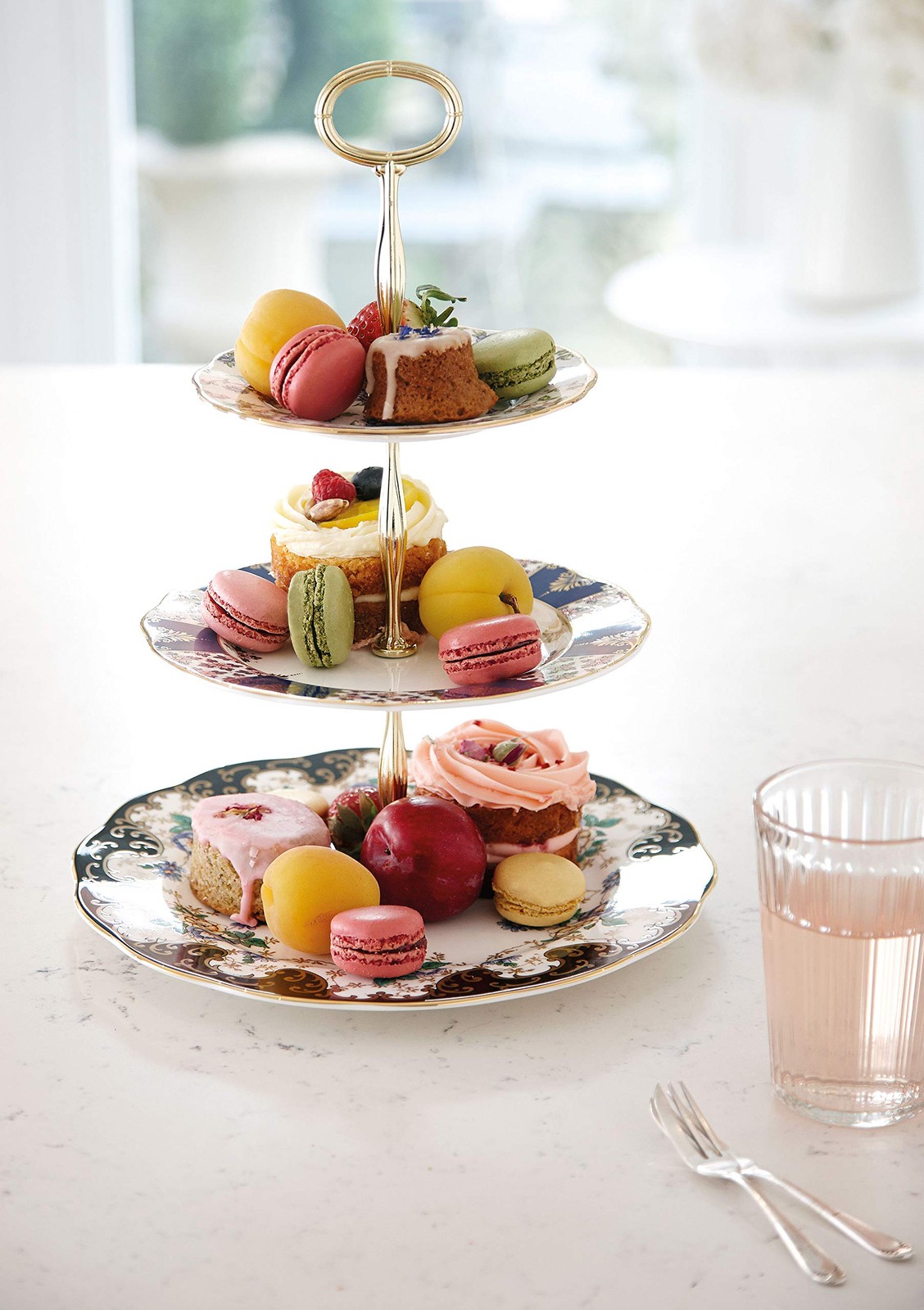 Royal Albert 100 Years Three-Tier (English Chintz, Regency & Duchess) Cake Stand gallery
