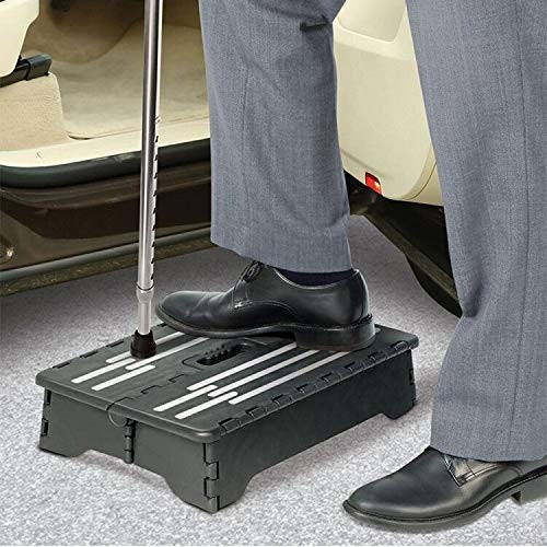 Portable Folding Step Stool 5 Inch Lightweight Plastic Short Stool Sturdy And Sa gallery