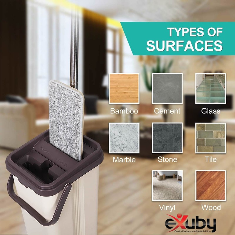 eXuby 10pk Universal Microfiber Mophead Refills 12.5"x4.75" (Mop not Included) gallery