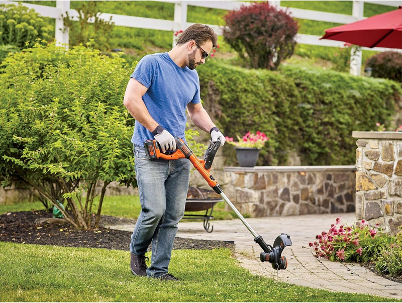 Black+Decker 40V MAX 13 Inch String Trimmer and Lawn Edger with Battery and Char gallery