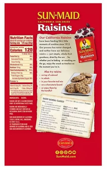 Sun-Maid Raisins 30 Oz -6pk gallery