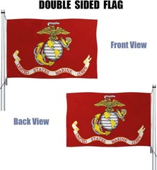 US Marine Corps USMC Flag 3×5 Double Sided 2ply US Military Officially Licensed