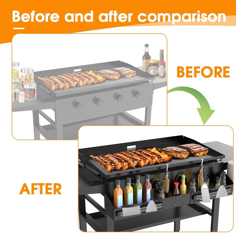 Universal Front Griddle Caddy for Blackstone Griddles from 28" to 36", Front ... gallery