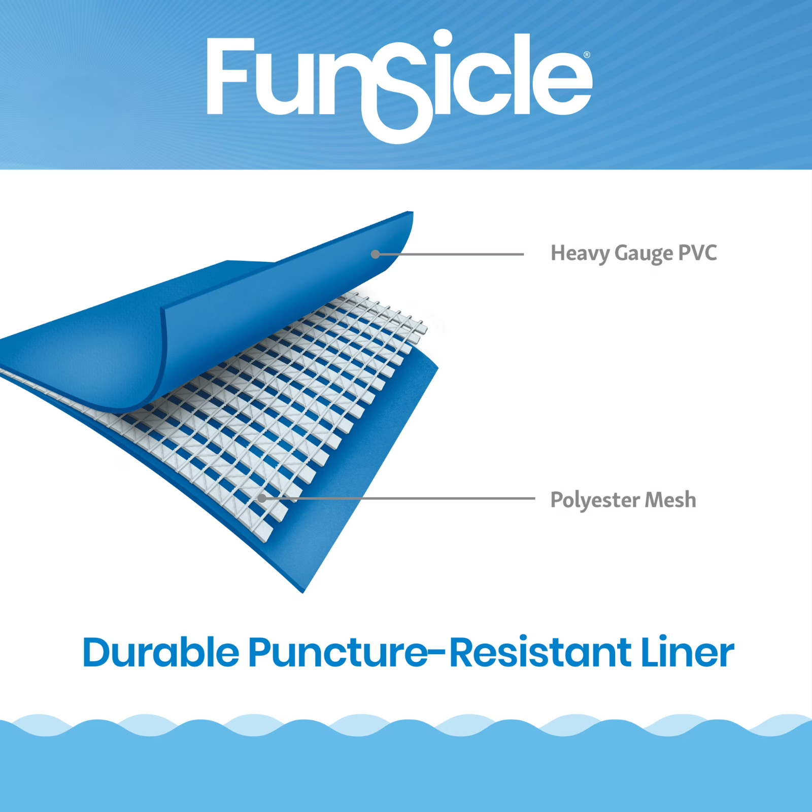 Funsicle 14ft Adventure Above Ground Metal Frame Swimming Pool, Includes FiltraB gallery