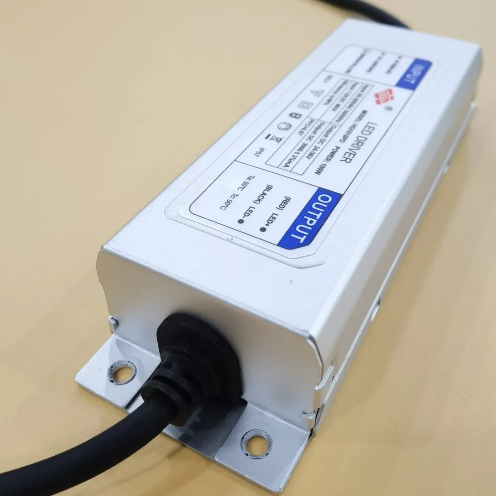 100W AC85-265V LED Driver 3A DC24-36V Waterproof Constant Current For Spotlights gallery