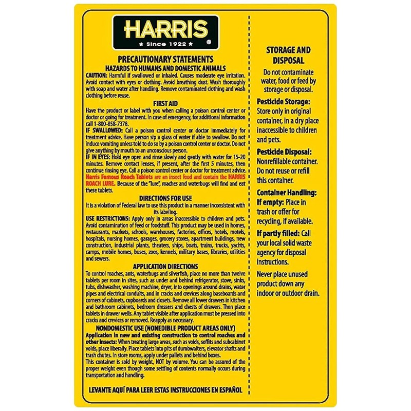 Harris Roach Tablets, Boric Acid Roach and Insects Killer with Lure, Alternative gallery