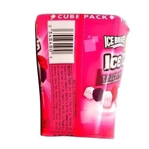 Ice Breakers Ice Cubes Raspberry Sorbet Gum Bottle- 4 ct gallery