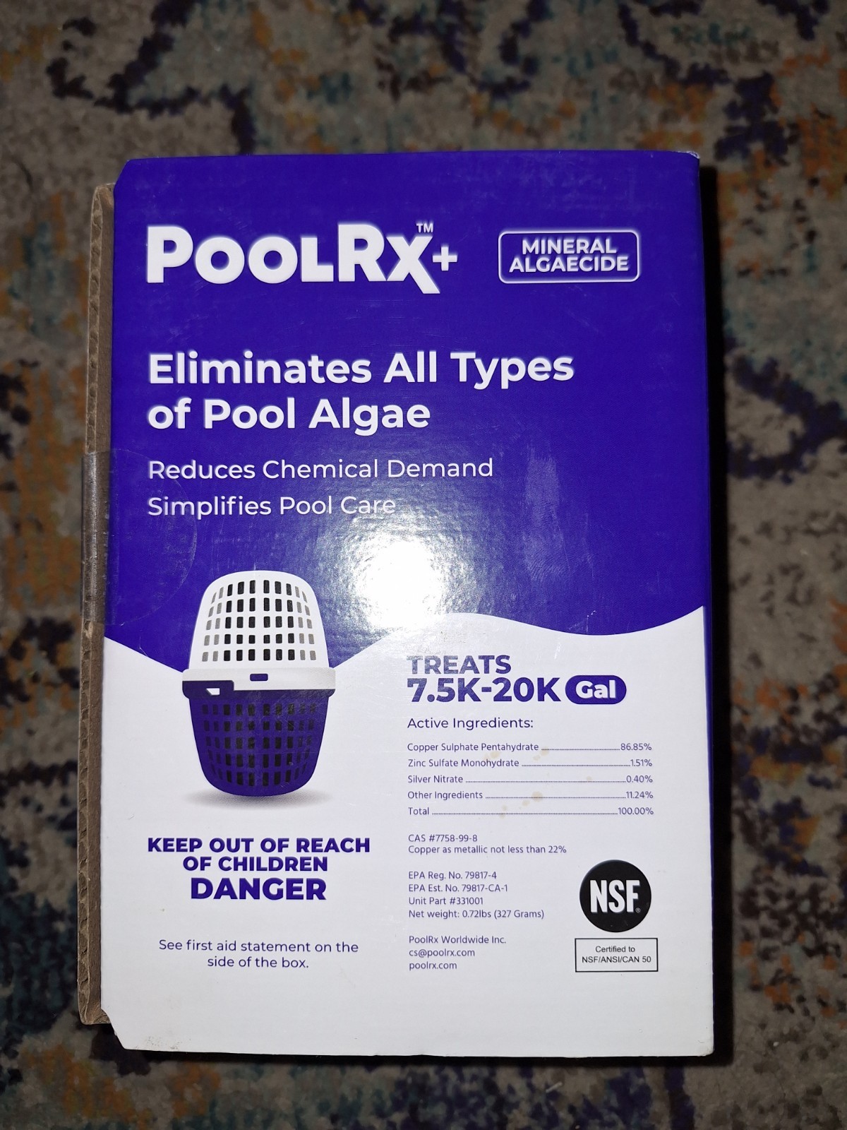 Pool R-X Blue Pool Unit 7.5K-20K Gallons 6 Months 331001 - New/Sealed gallery
