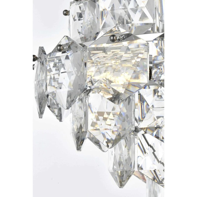 Crystal Chandelier Light Fixture Chrome High Quality Foyer Living Room Bedroom gallery