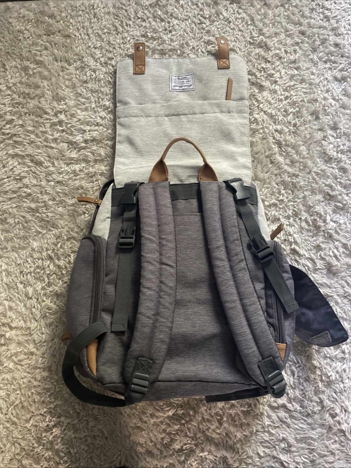 Eddie Bauer First Adventure Backpack Multi-compartments Padded Zip Closures 5