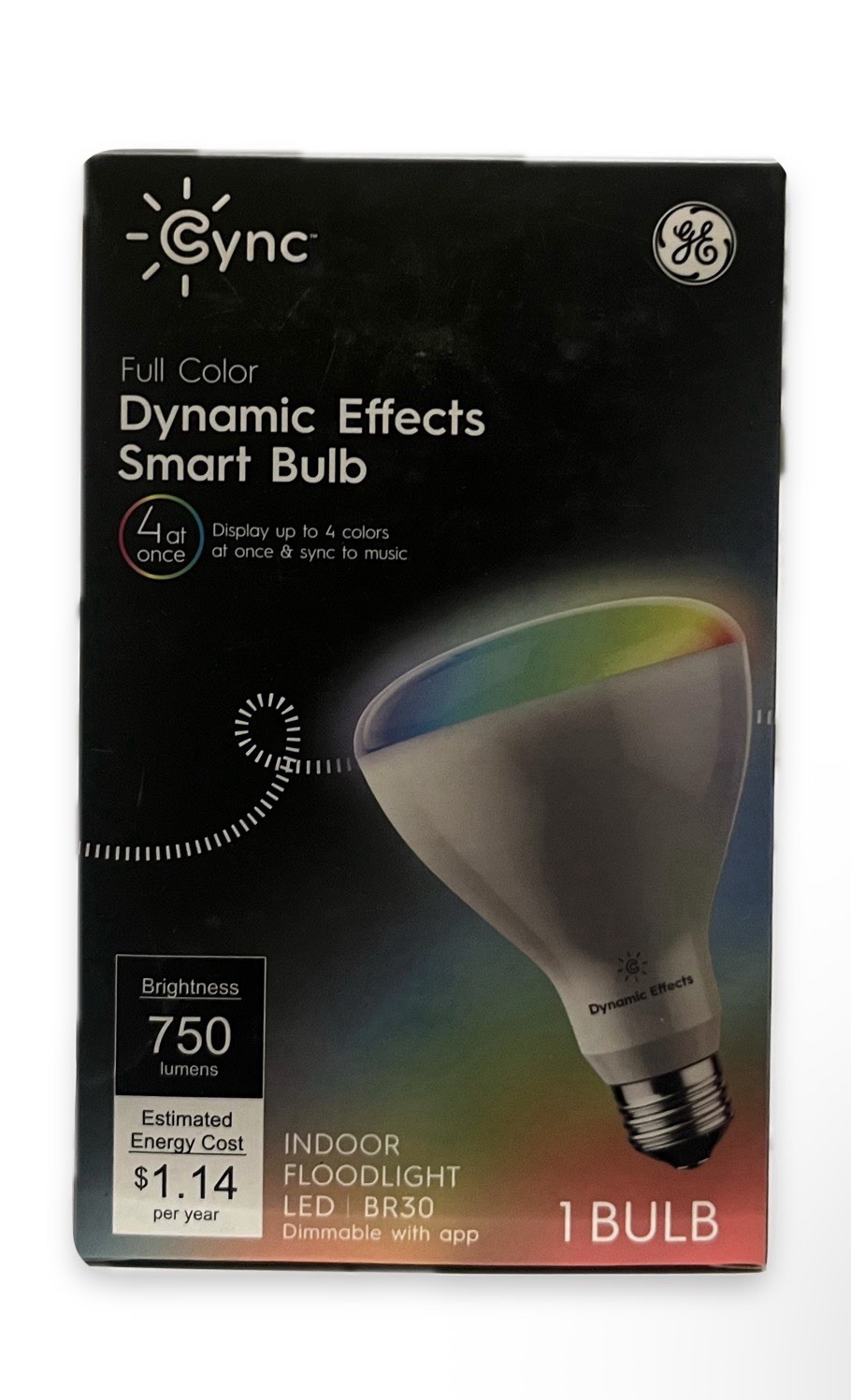 GE Dynamic Effects BR30 Color Changing Light Bulb with Music Sync, RGB gallery