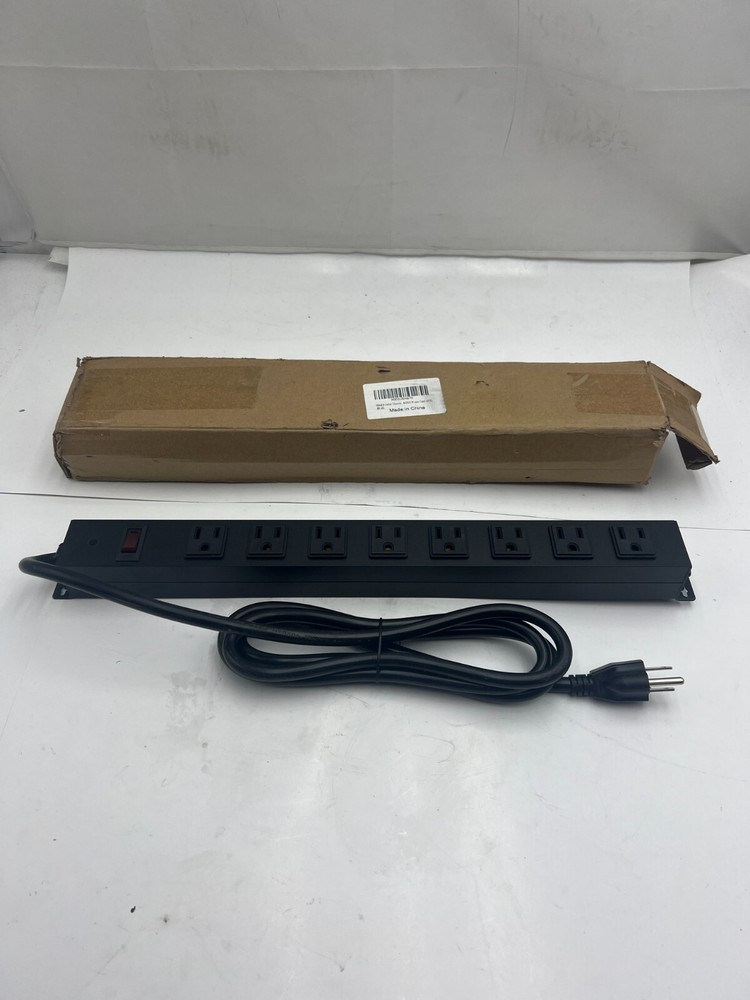 Relocatable Power Tap 8-Outlet Black Max Load 15A 125VAC 1875W 60Hz