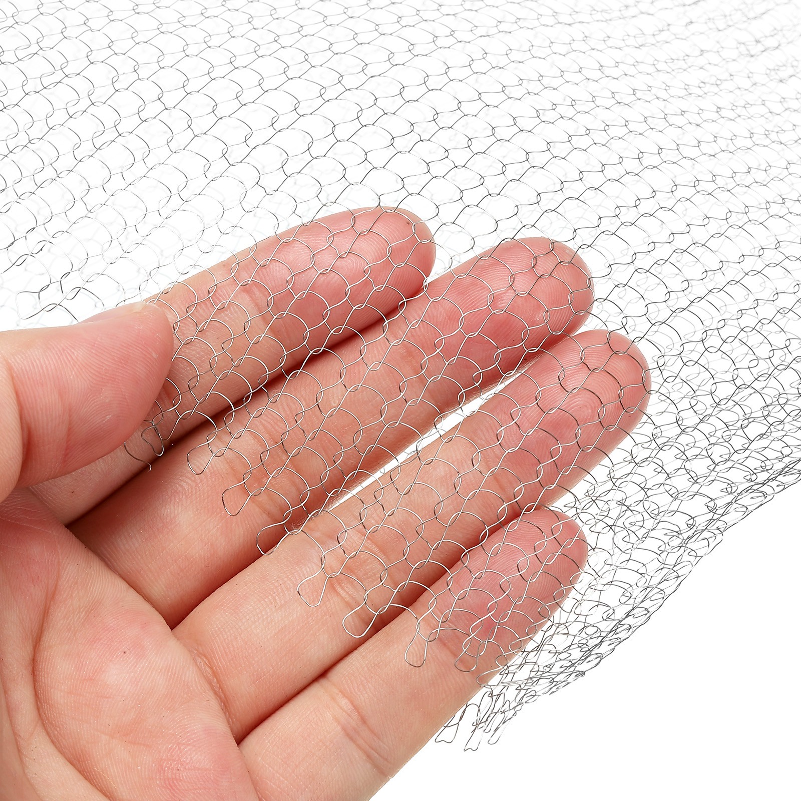 12"x20ft Wire Mesh Hole Fill Stainless Steel Double Layer Flexible Mesh Screen gallery
