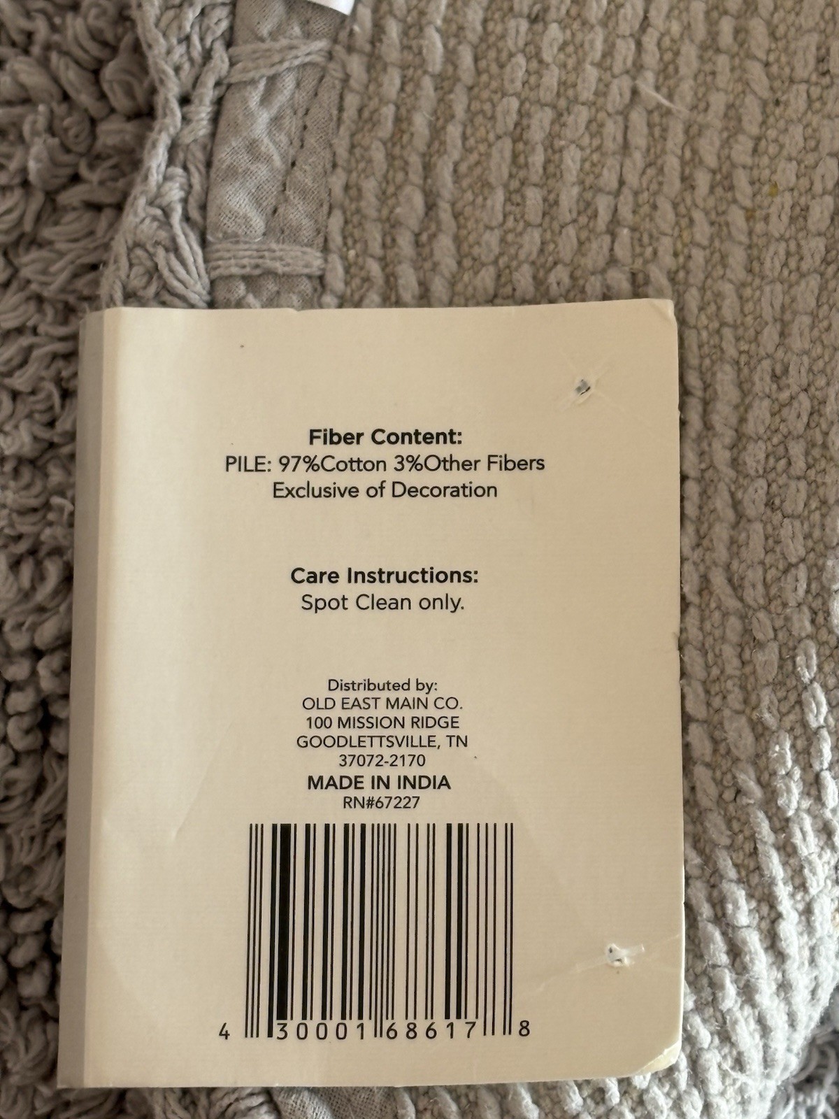Home Collections Bath Mat Set Gray Abstract Rectangle 18x28in Round 25in x2 gallery