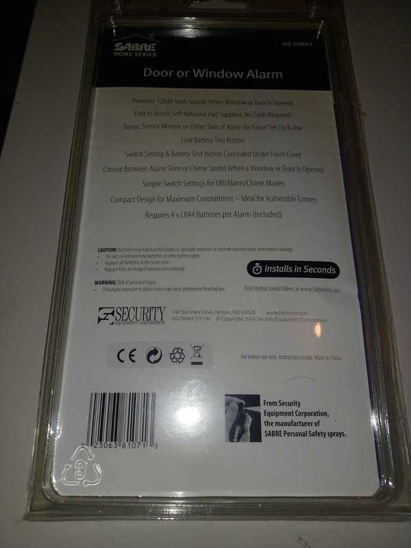 SABRE Wireless Home Security Door or Window Alarm or Chine gallery
