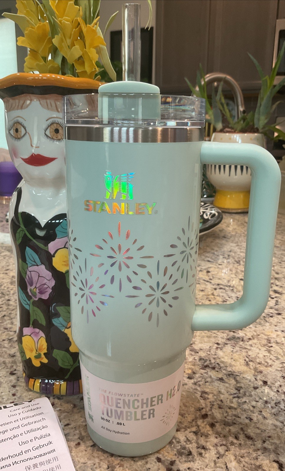 STANLEY Winter Wonderland Collection 30oz QUENCHER H2.0 TUMBLER “SEAGLASS GLOSS” gallery