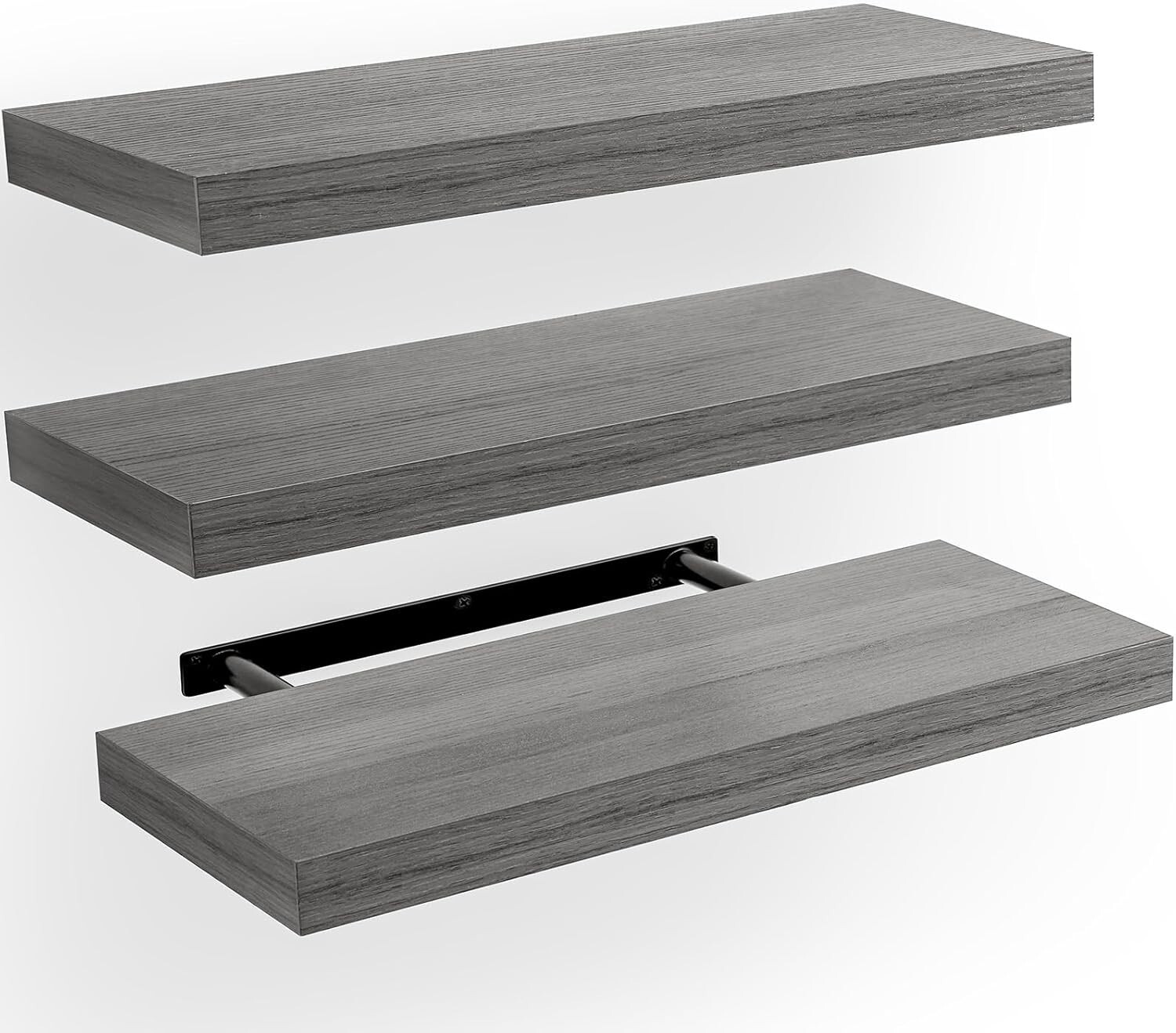 AMADA HOMEFURNISHING Floating Shelves, Wall Shelves for Bathroom/Living Room/Bed gallery