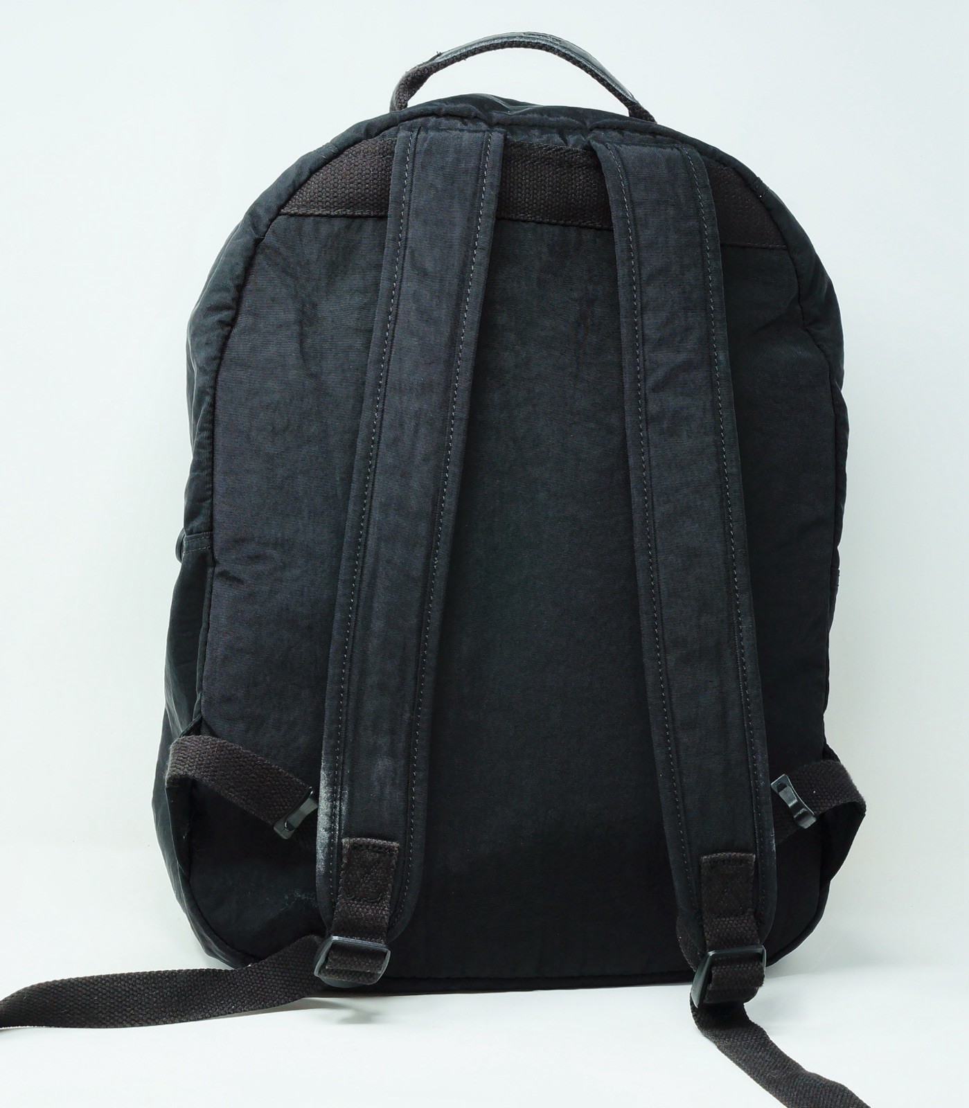Kipling Black Nylon Backpack Adjustable Straps Multiple Pockets Zipper 3