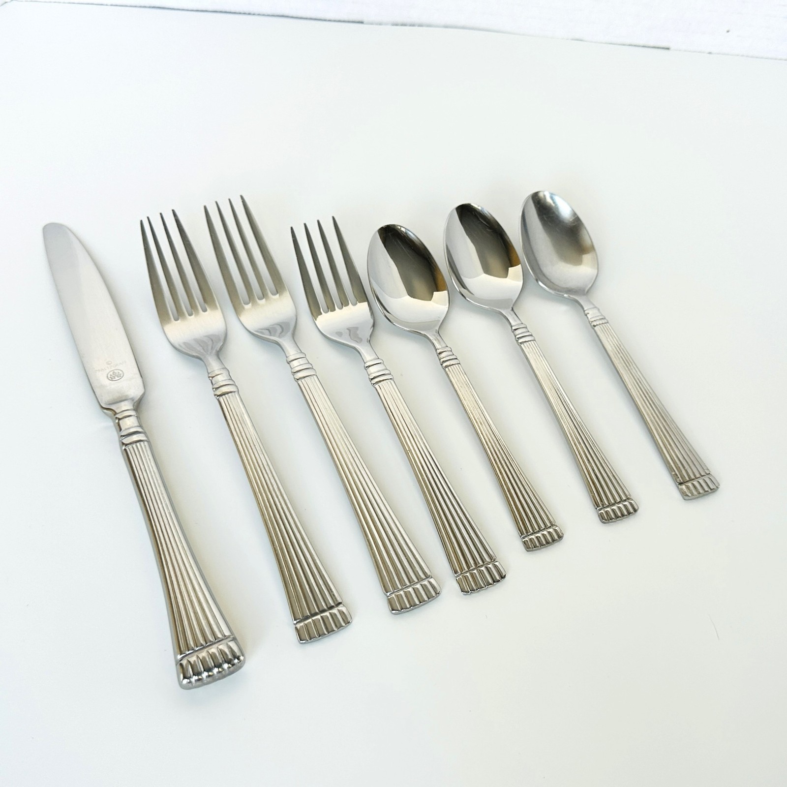 Pfaltzgraff Stainless Steel Flatware SCHEMATICS Misc Lot 7 Pieces Fork Spoon Kni gallery