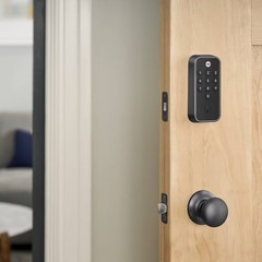 Master Lock Yale Electronic Keypad Deadbolt in Black Suede Finish